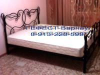 Кровать кованая двуспальная производство в Барнауле. 