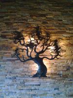 Декор- дерево с подсветкой   латунь 