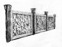 Классический деревянный забор серии \ГОНТ\ производитель www.zaborivorota.ru
